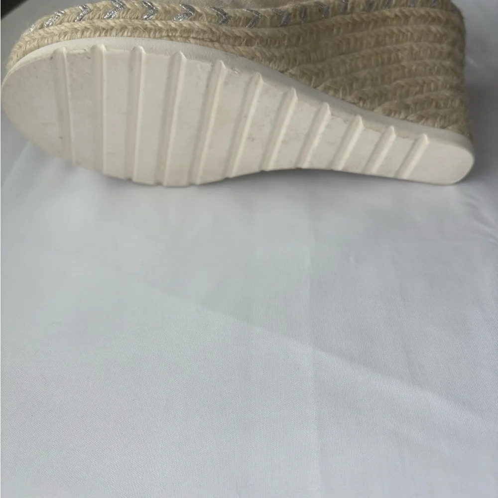 TOMS Women's Cream Espadrille Slides